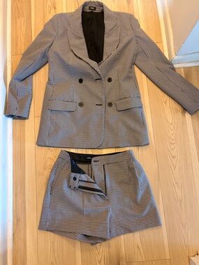 Express Monochrome Houndstooth Jacket